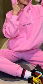 ⁦I DON’T CARE Women’s Casual Hoodie Set⁩ - الصورة ⁦5⁩