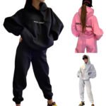 I DON’T CARE Women’s Casual Hoodie Set